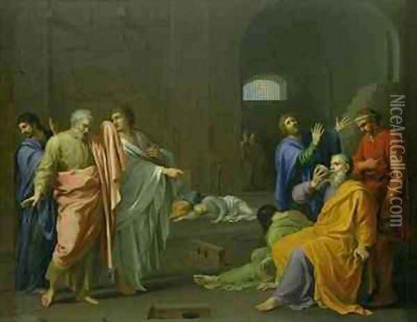 The Death of Socrates Oil Painting - Charles Alphonse Dufresnoy