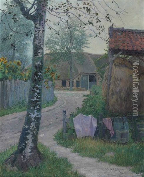 Dreefje Oil Painting - Co (Jacobus Ahazuerus) Breman