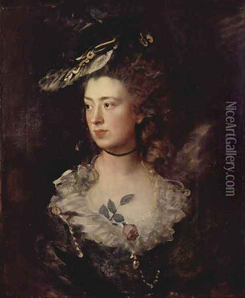 The Artist's Daughter Mary Oil Painting - Thomas Gainsborough