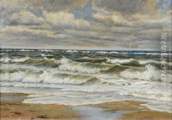 La Mer Oil Painting - Vartan Makokian