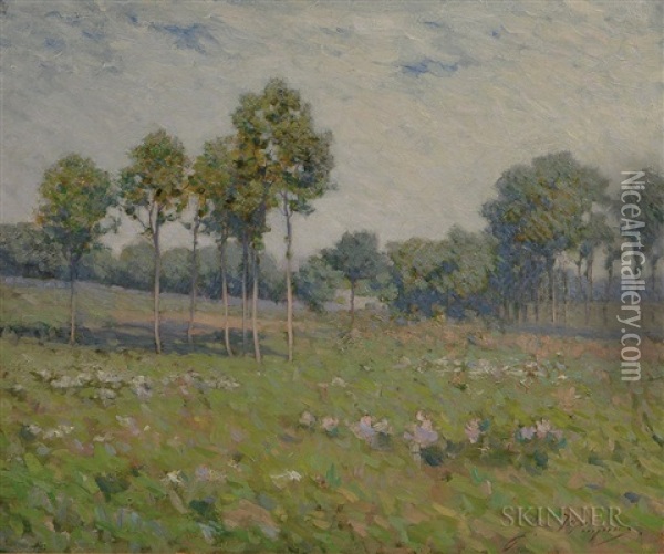 Spring Landscape Oil Painting - Jacob Wagner