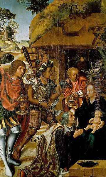Adoration of the Magi 1501-06 Oil Painting - Vasco Fernandes