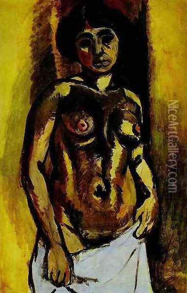 Nude in Black and Gold Oil Painting - Henri Matisse
