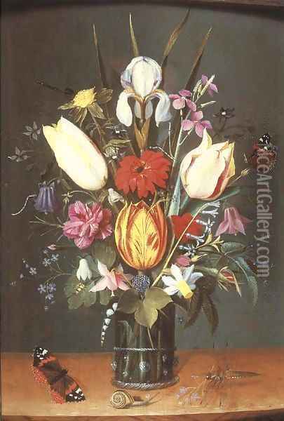 Flowers Oil Painting - Peter Paul Binoit