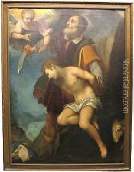 The Sacrifice Of Isaac Oil Painting - Lodovico Cardi Cigoli