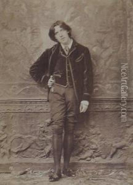 Oscar Wilde Oil Painting - Napoleon Sarony