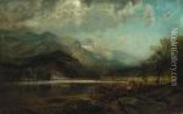 In The Valley Oil Painting - Edmund Darch Lewis