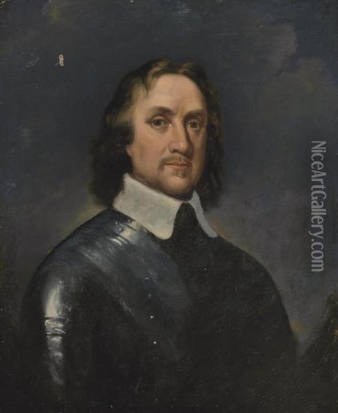 Portrait Of Oliver Cromwell Oil Painting - Robert Walker