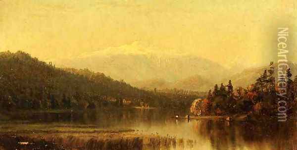 Sunset in the White Mountains Oil Painting - Sanford Robinson Gifford