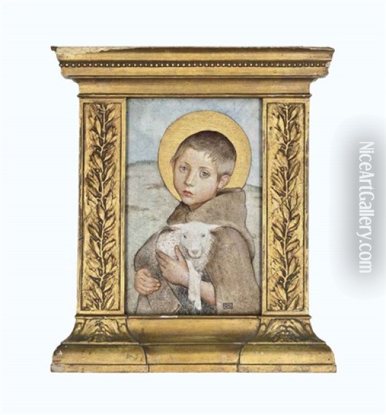 The Infant St. John Oil Painting - Marianne (Preindlsberger) Stokes