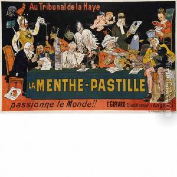 La Menthe--pastille Oil Painting - Eugene Oge