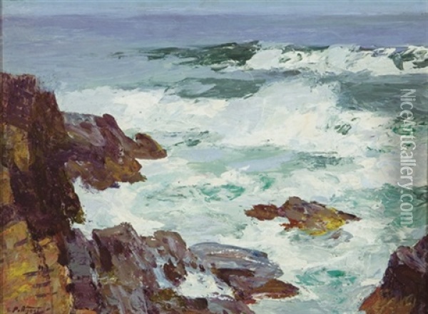 Surf Oil Painting - Edward Henry Potthast