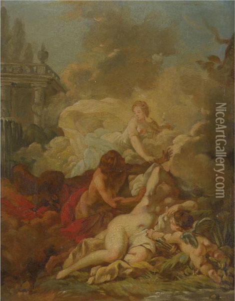 Mythological Scene Oil Painting - Francois Boucher