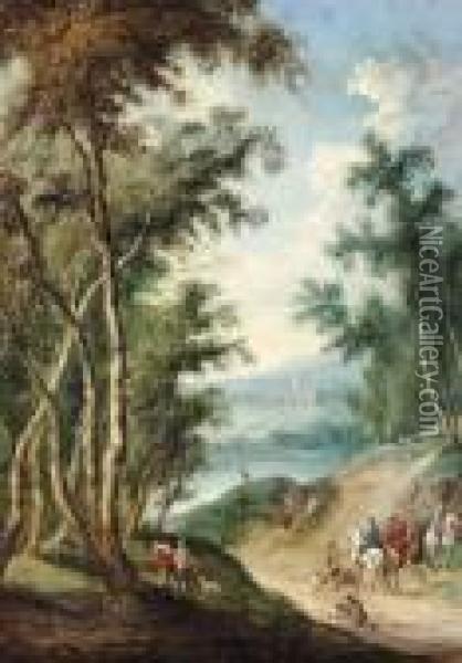 Auf Der Jagd. Oil Painting - Jan The Elder Brueghel