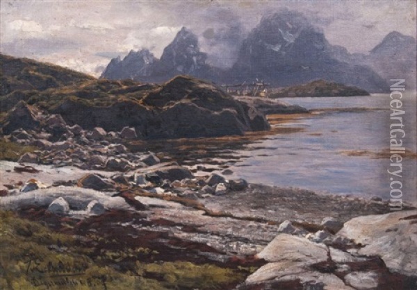 Digermulen Auf Lofoten Oil Painting - Karl Paul Themistocles von Eckenbrecher