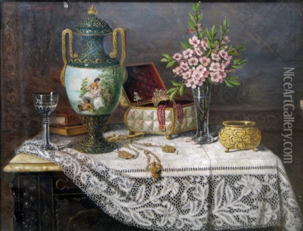 Still Life Oil Painting - Josefine Osnaghi