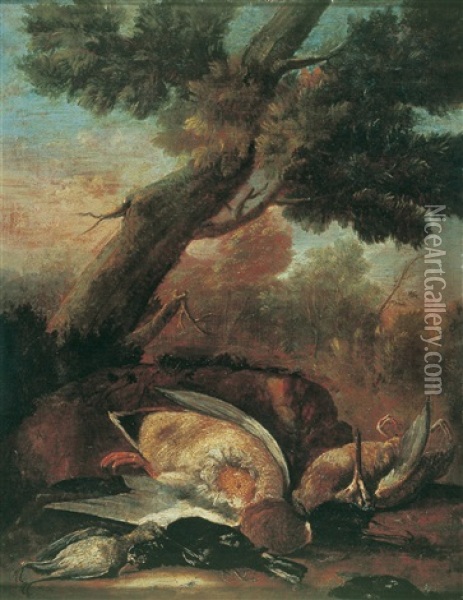Bodegon De Aves Muertas Oil Painting - Mariano Nani