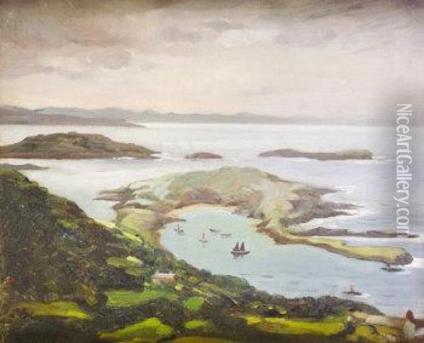 View From A Hill Oil Painting - Joan Jameson