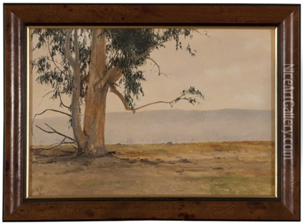 Eucalyptus Landscape Oil Painting - Lockwood de Forest
