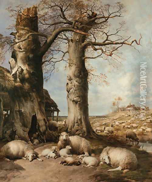 The Flock Masters Hope The Spring Time of the Year Oil Painting - Thomas Sidney Cooper