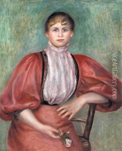 La Belle Cabaretiere Oil Painting - Pierre Auguste Renoir