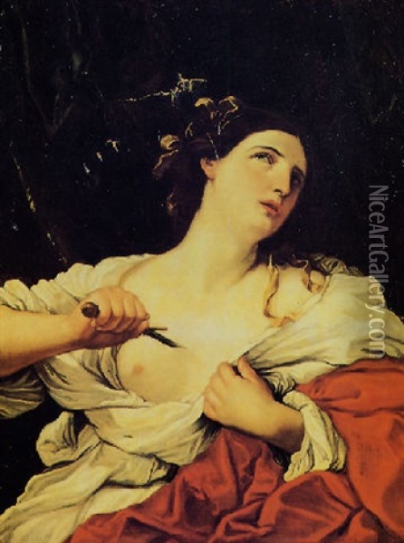 Lucrezia (guido Reni) Oil Painting - Elisabetta Sirani