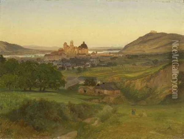 Blick Auf Klosterneuburg Oil Painting - Friedrich Loos