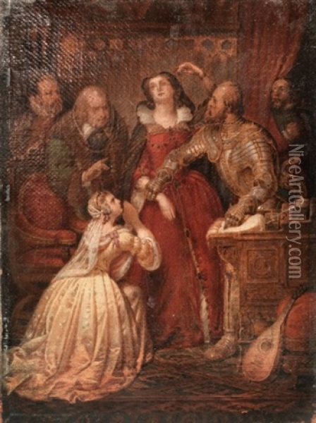La Vie De Marie Stuart Oil Painting - Maximilian Albert Hauschild