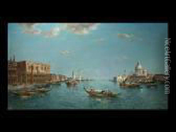 Venezianische Ansicht Oil Painting - Francois Etienne Musin