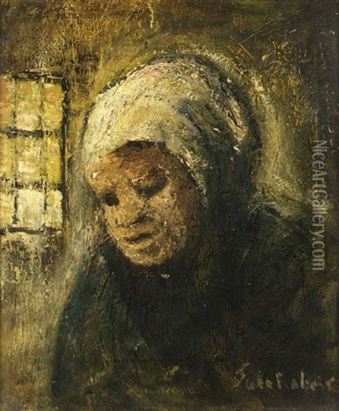 Portrait Of A Peasant Woman Oil Painting - Suze Bisschop-Robertson