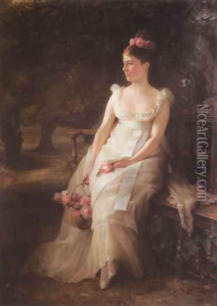 The Debutante Oil Painting - Edward Hughes
