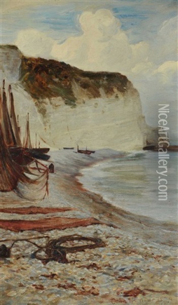 The Cliffs Of Dover Oil Painting - Colin Hunter