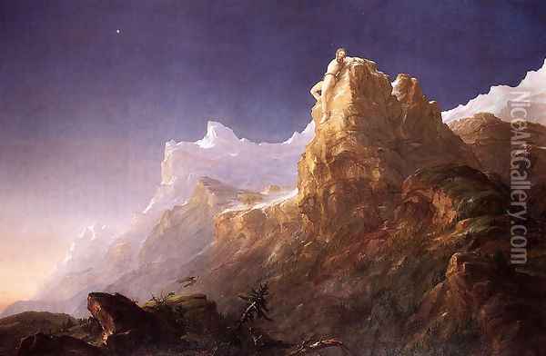 Prometheus Bound Oil Painting - Thomas Cole