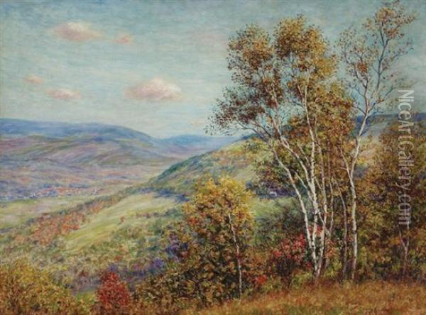 ''over The Hills And Far Away'' Oil Painting - Carroll Butler Brown