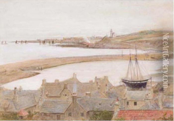 The Estuary Oil Painting - George Price Boyce