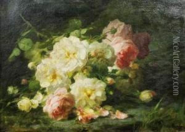 Jetee De Fleurs Oil Painting - Andre Perrachon