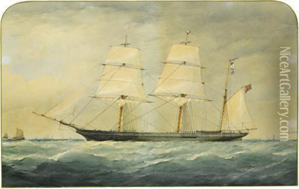 The P. & O. Steamship Company's Transport Ship Oil Painting - Taylor Charles