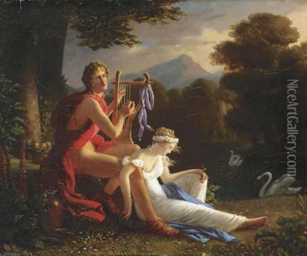Orpheus And Euridice; And Dibulade Oil Painting - Louis Ducis