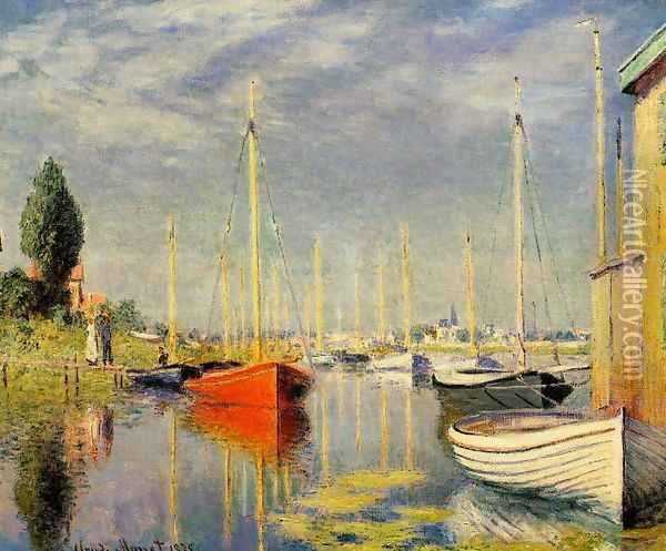 Yachts At Argenteuil Oil Painting - Claude Oscar Monet
