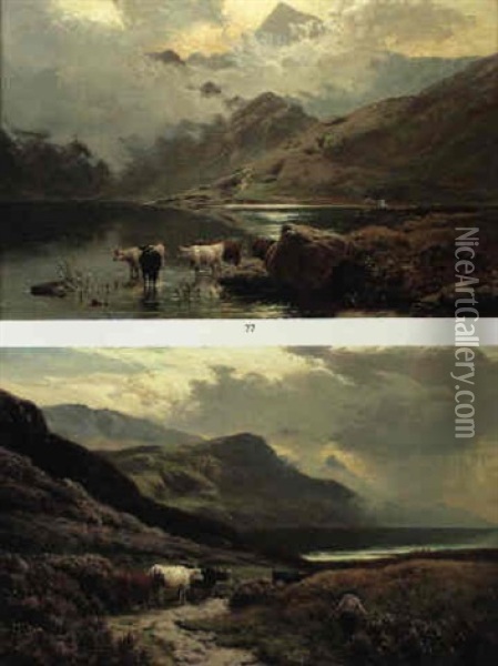 Llyn Llydn, North Wales Oil Painting - Sidney Richard Percy