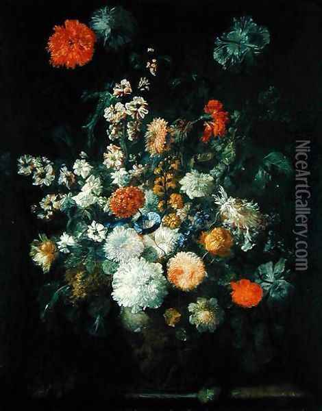 Still Life with Flower Oil Painting - Franz Werner von Tamm
