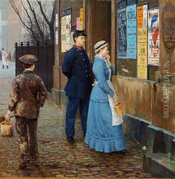 Forste November Oil Painting - Hans Andersen Brendekilde