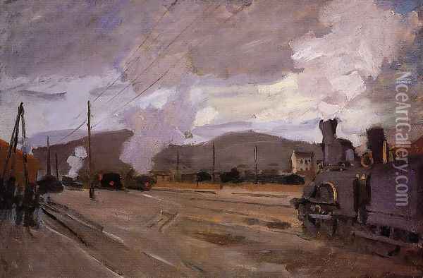 The Railroad Station At Argenteuil Oil Painting - Claude Oscar Monet