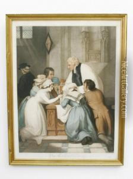 The Communion Oil Painting - Giovanni Suntach