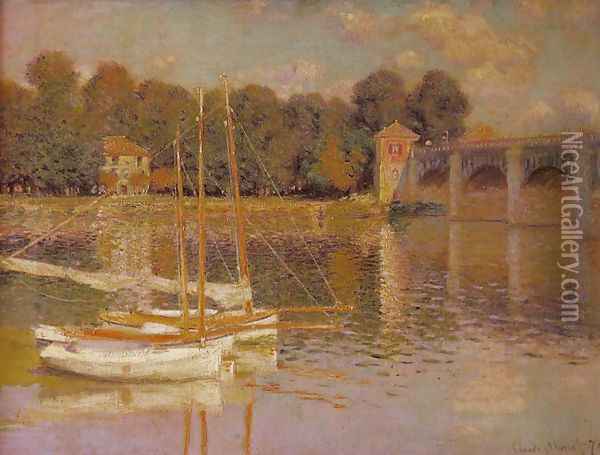 Bridge at Argenteuil Oil Painting - Claude Oscar Monet