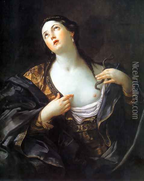Death of Cleopatra Oil Painting - Guido Reni