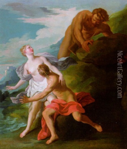 Mythologische Szene Oil Painting - Francois Lemoyne
