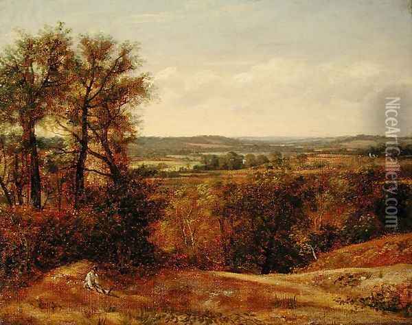 Dedham Vale, c.1802 Oil Painting - John Constable