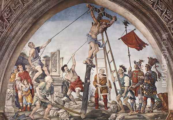 Crucifixion of St Philip 1502 Oil Painting - Filippino Lippi