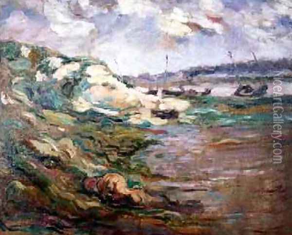 The Coast of Brittany Oil Painting - Roderic O'Conor